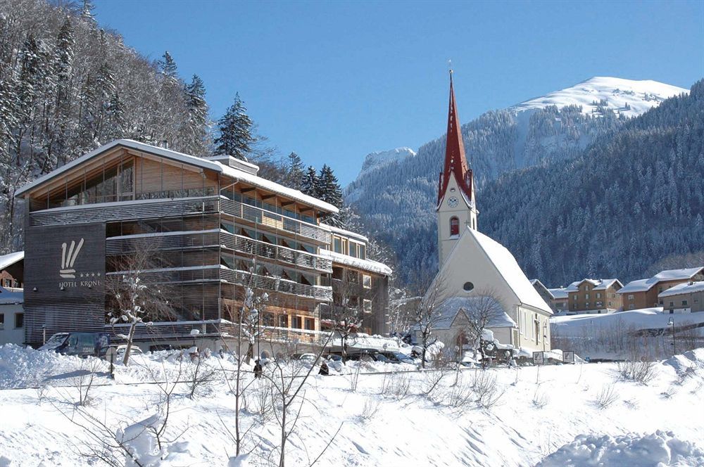 Hotel Krone In Au Au (Vorarlberg) Dış mekan fotoğraf