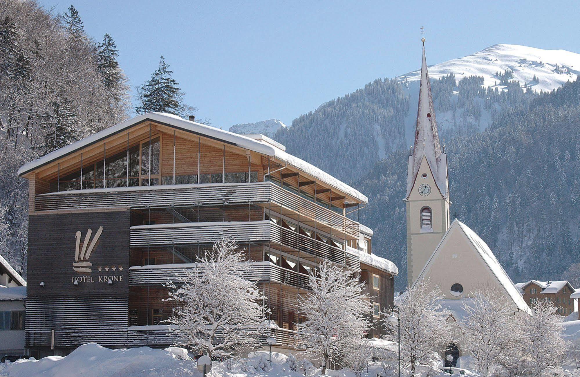 Hotel Krone In Au Au (Vorarlberg) Dış mekan fotoğraf